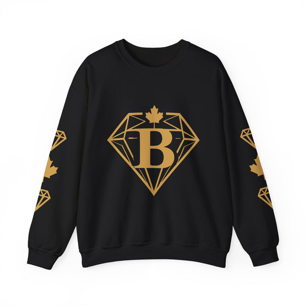 Broskiz B Diamond Crewneck - Black Sweatshirt Toronto Streetwear