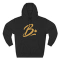 Broskiz B Script Hoodie - Black Fleece Pullover Toronto Streetwear