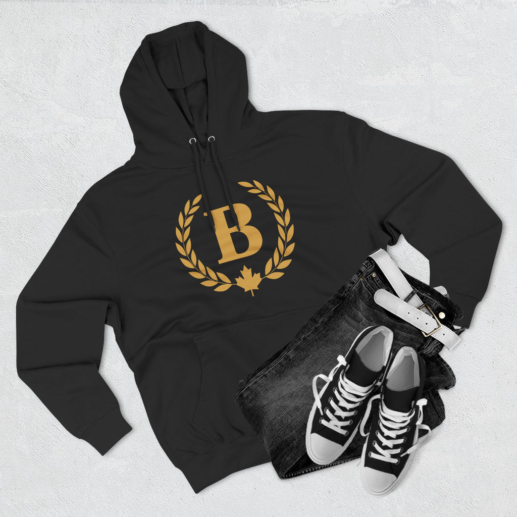 Broskiz B Laurel Hoodie - Black Fleece Pullover Toronto Streetwear