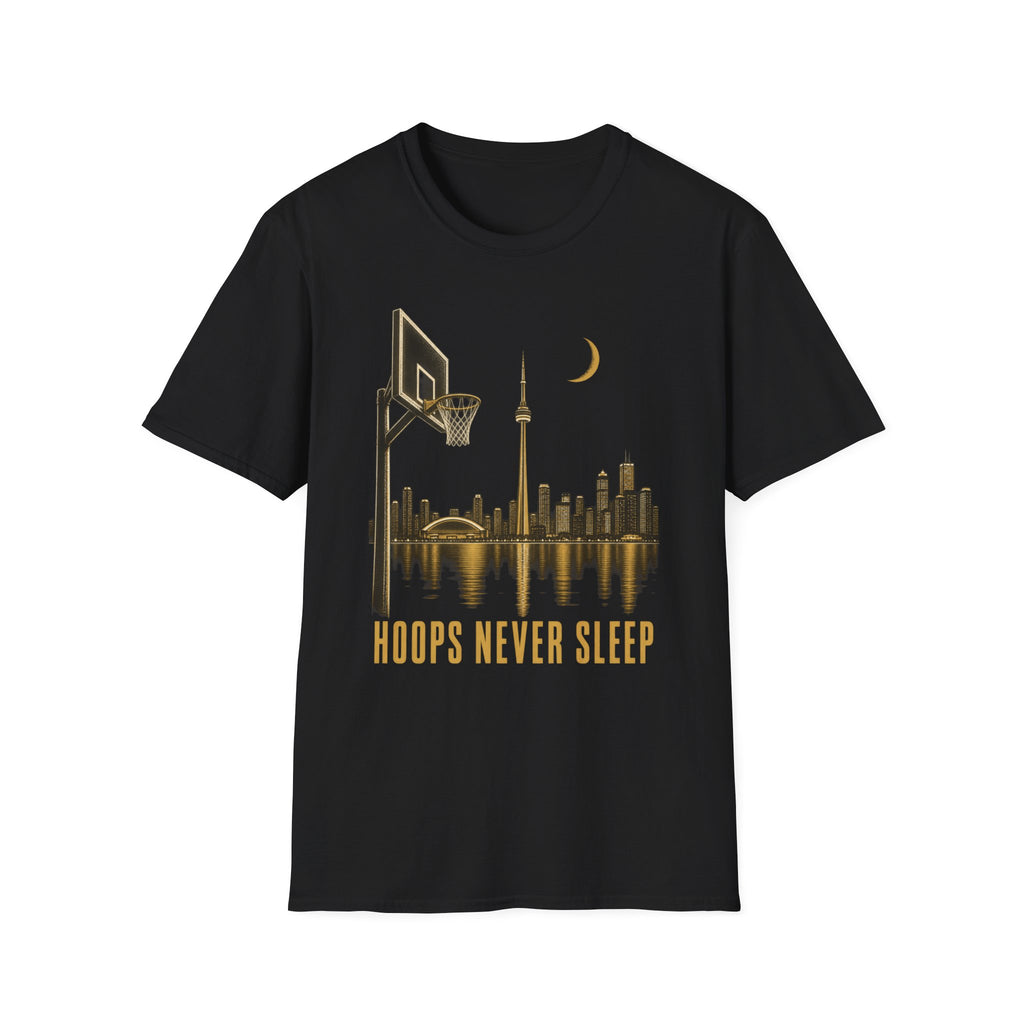 Broskiz Hoops Never Sleep Basketball Tee - Black Toronto Streetwear