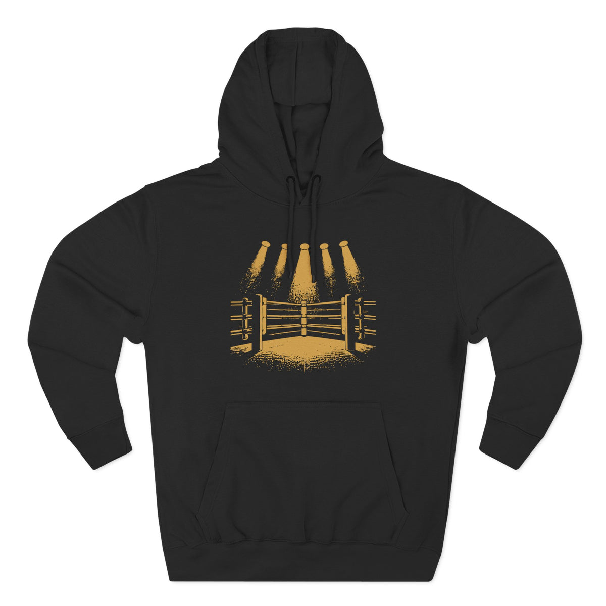 Broskiz Fight Night Hoodie - Black Fleece Pullover Toronto Streetwear