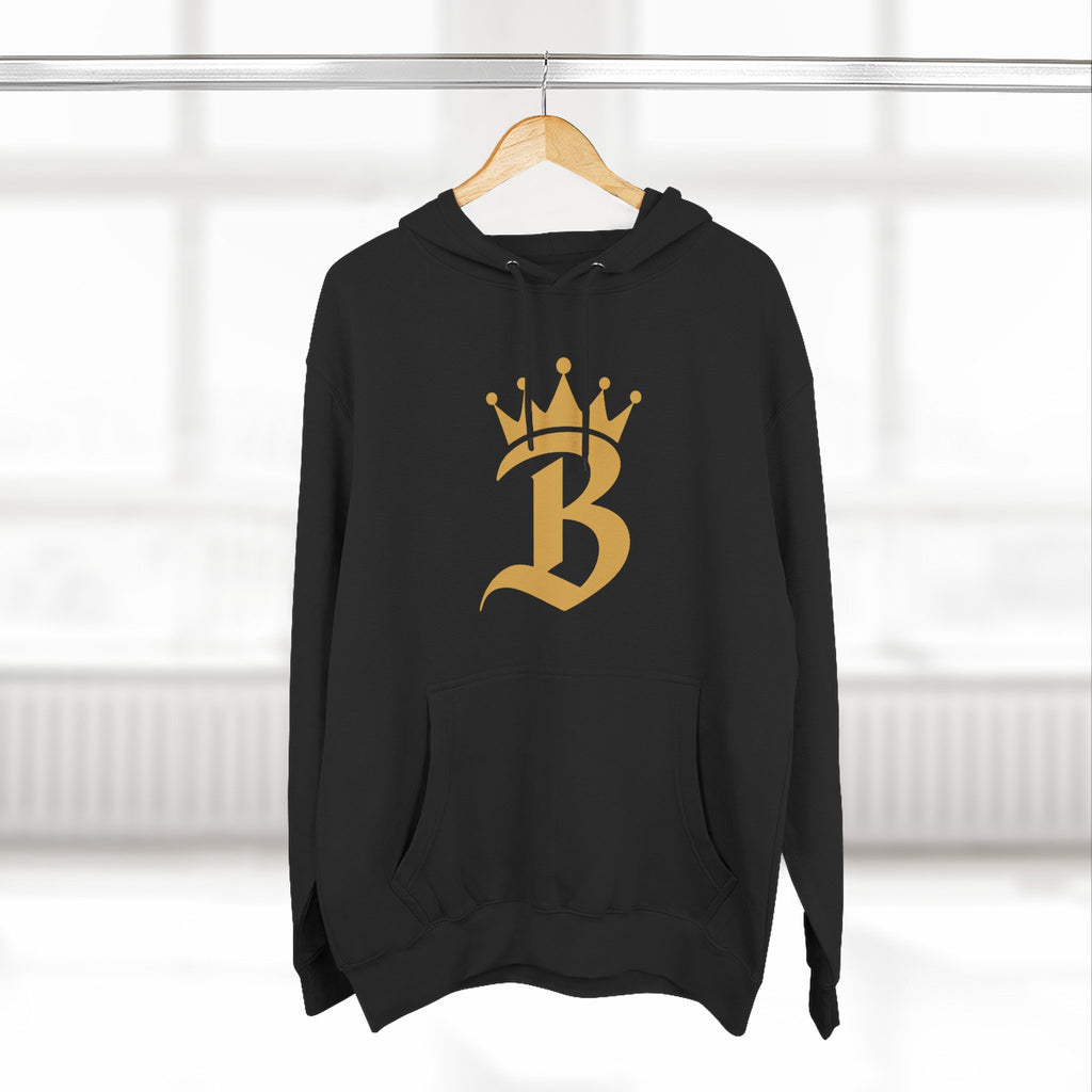 Broskiz B Crown Hoodie - Black Fleece Pullover Toronto Streetwear