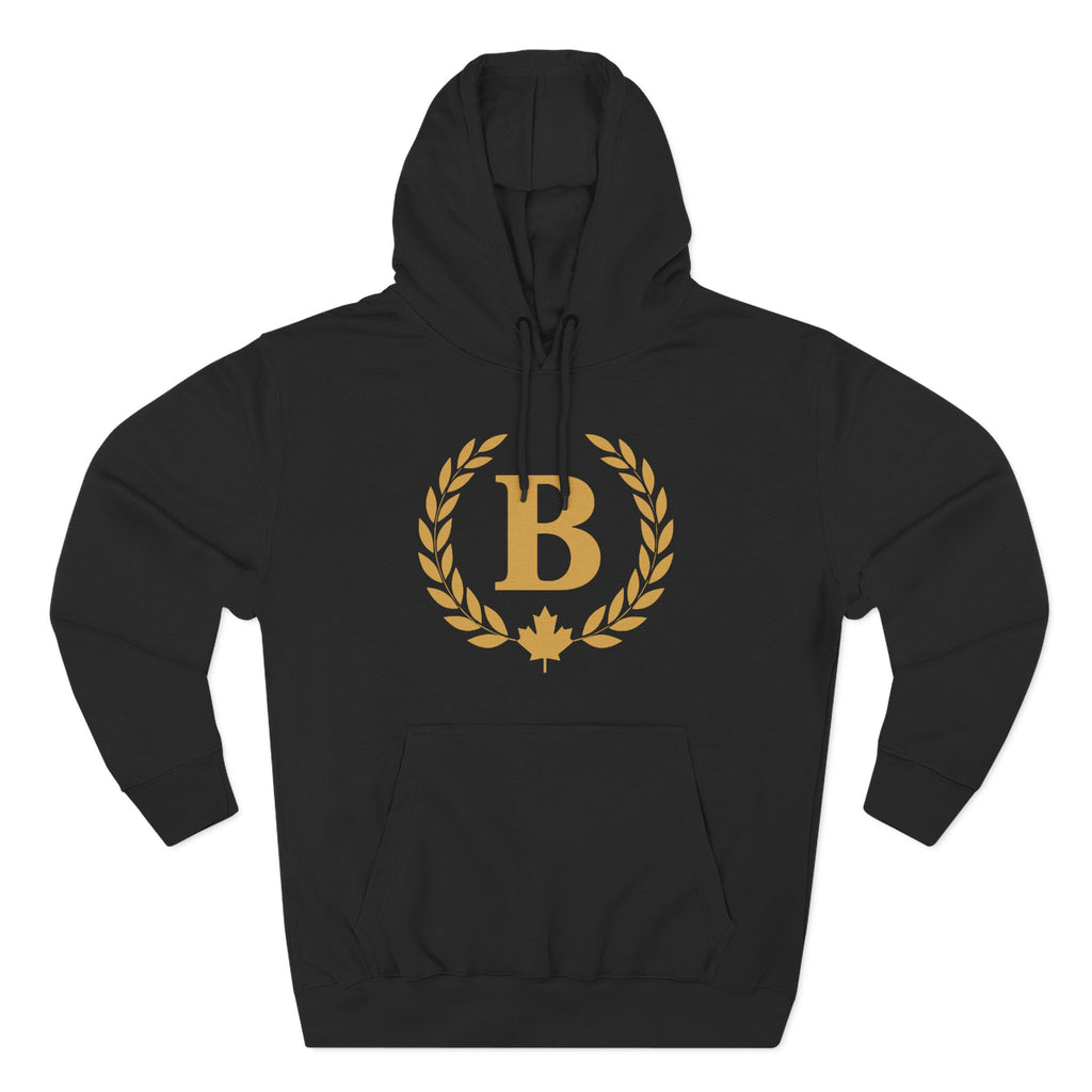 Broskiz B Laurel Hoodie - Black Fleece Pullover Toronto Streetwear