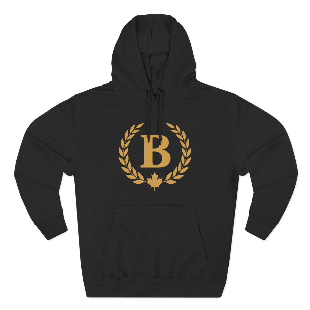 Broskiz B Laurel Hoodie - Black Fleece Pullover Toronto Streetwear