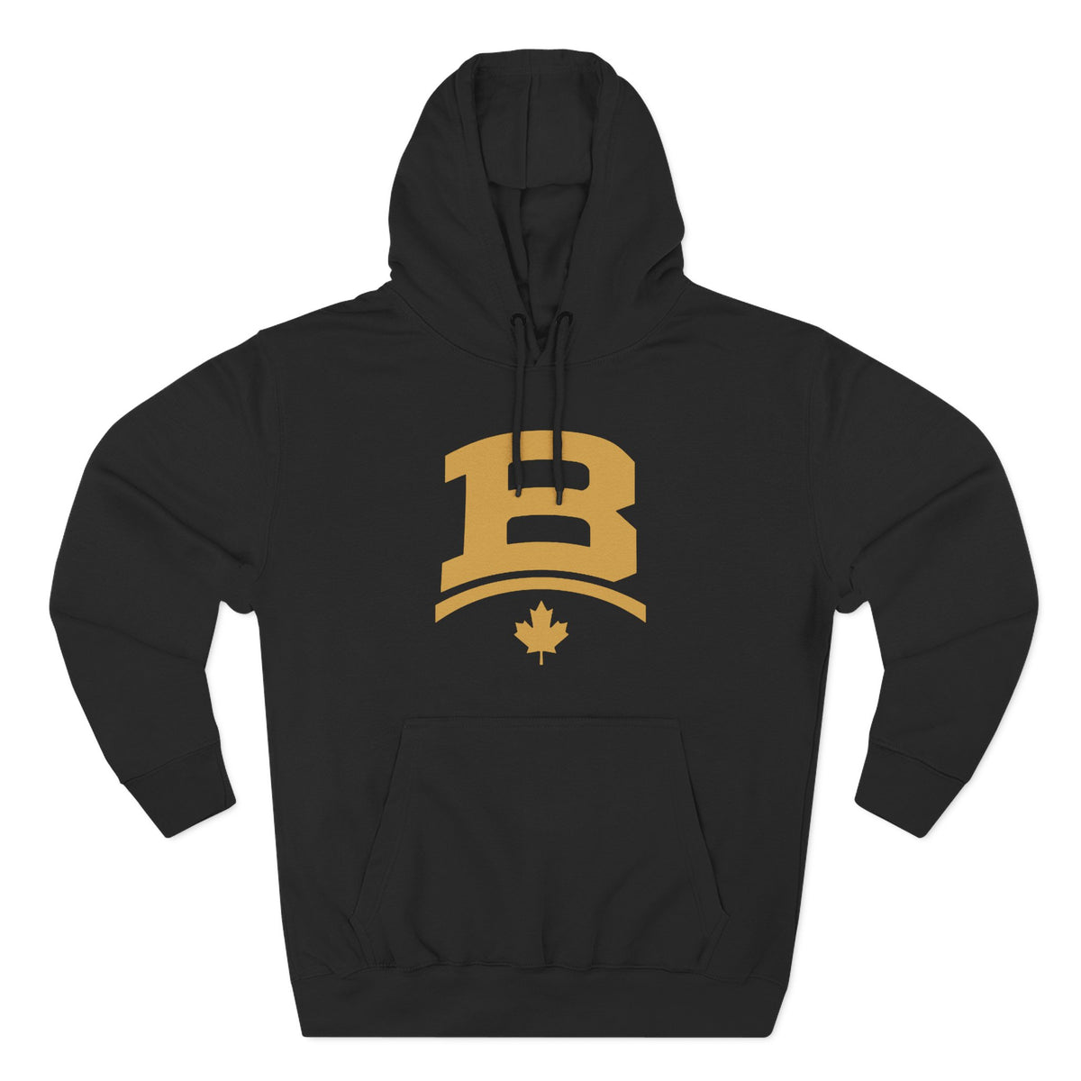 Broskiz B Arch Hoodie - Black Fleece Pullover Toronto Streetwear