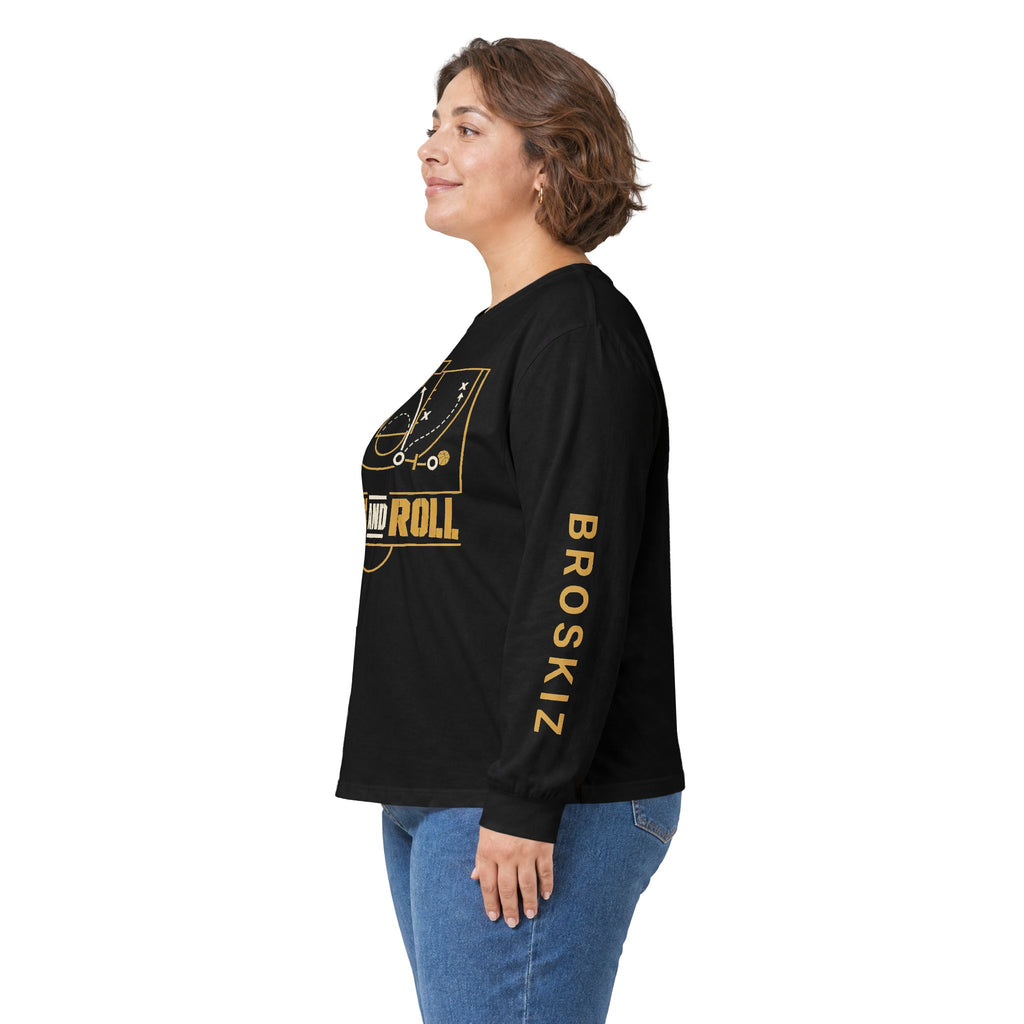 Broskiz Pick and Roll Long Sleeve Tee - Black Toronto Streetwear