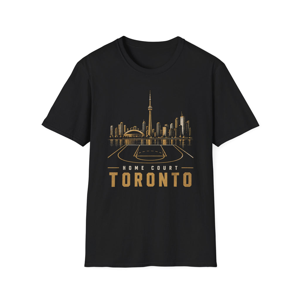 Broskiz Home Court Toronto Basketball Tee - Black Toronto Streetwear