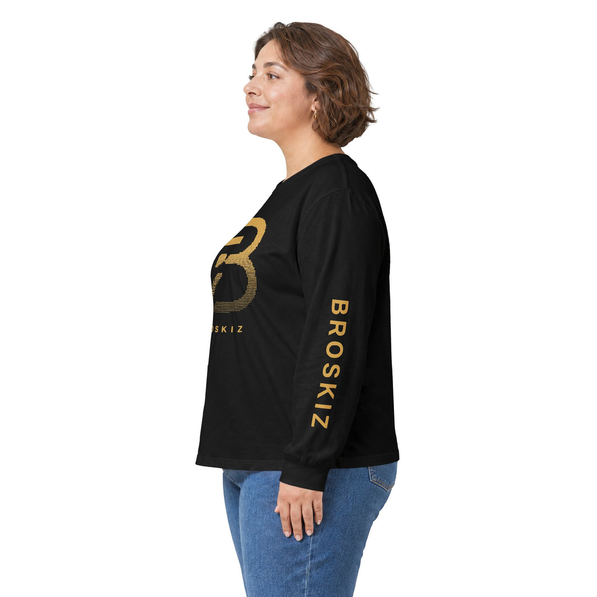 Broskiz Signature B Halftone B Long Sleeve Tee - Black Toronto Streetwear