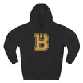 Broskiz B Stitch Hoodie - Black Fleece Pullover Toronto Streetwear