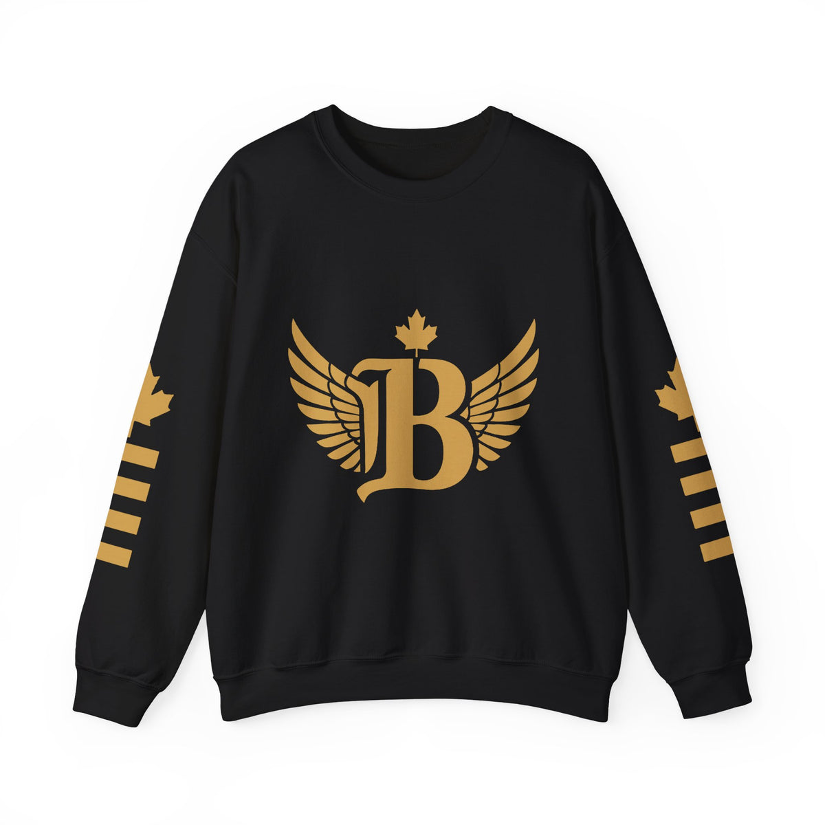 Broskiz B Wings Crewneck - Black Sweatshirt Toronto Streetwear
