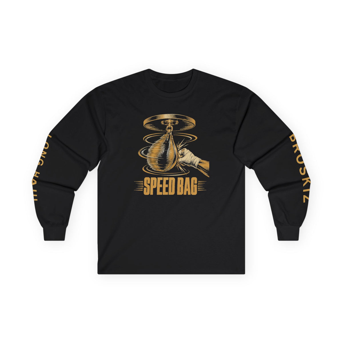 Broskiz Speed Bag Long Sleeve Tee - Black Toronto Streetwear