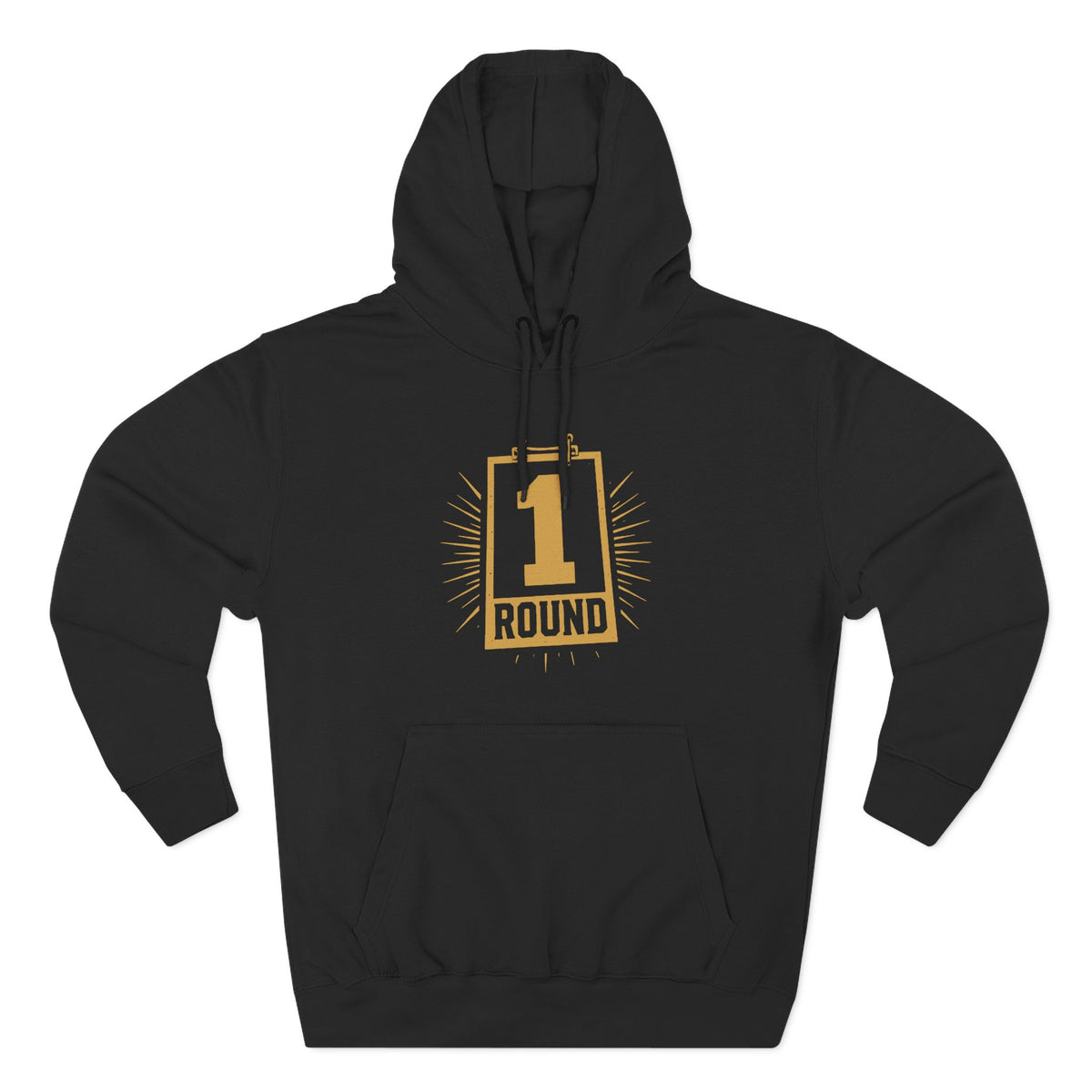 Broskiz Round One Hoodie - Black Fleece Pullover Toronto Streetwear