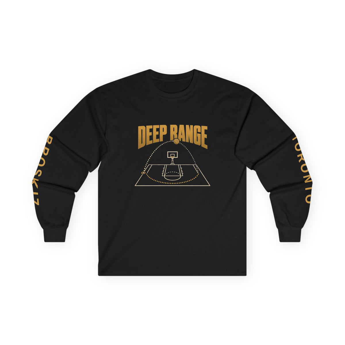 Broskiz Deep Range Long Sleeve Tee - Black Toronto Streetwear