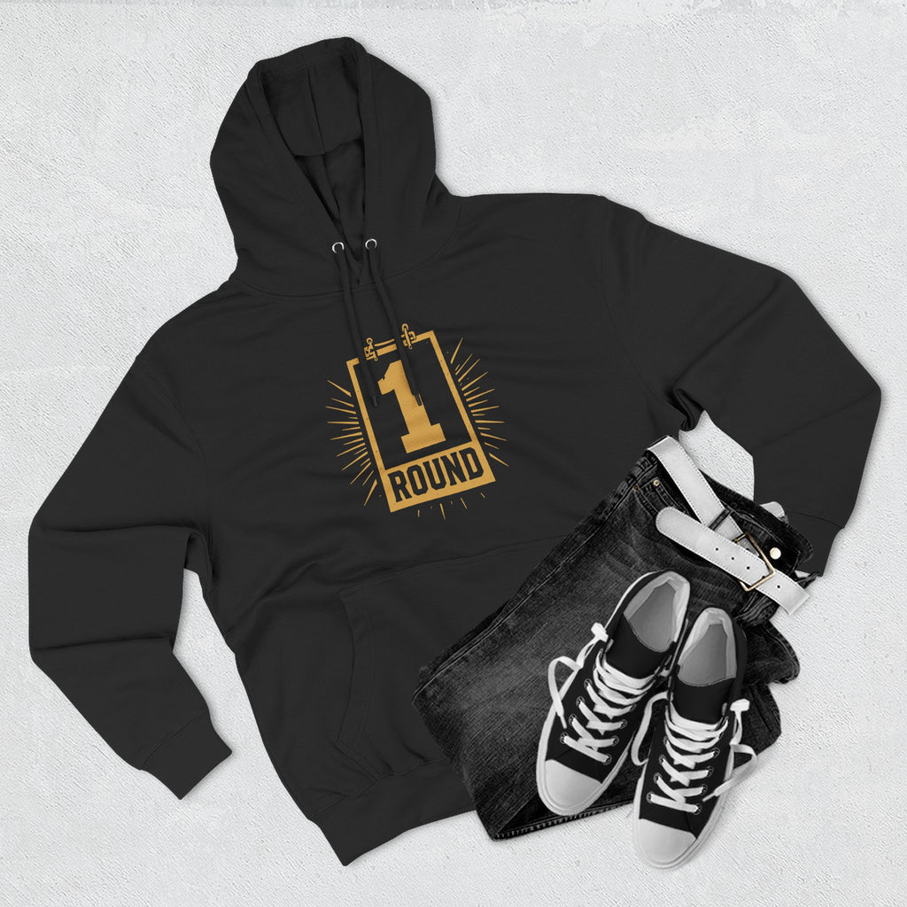 Broskiz Round One Hoodie - Black Fleece Pullover Toronto Streetwear