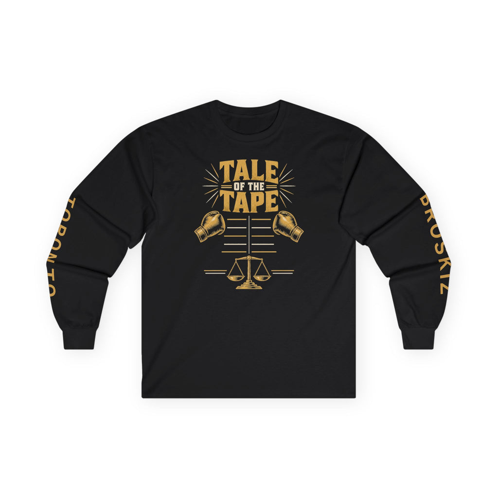 Broskiz Tale of the Tape Long Sleeve Tee - Black Toronto Streetwear