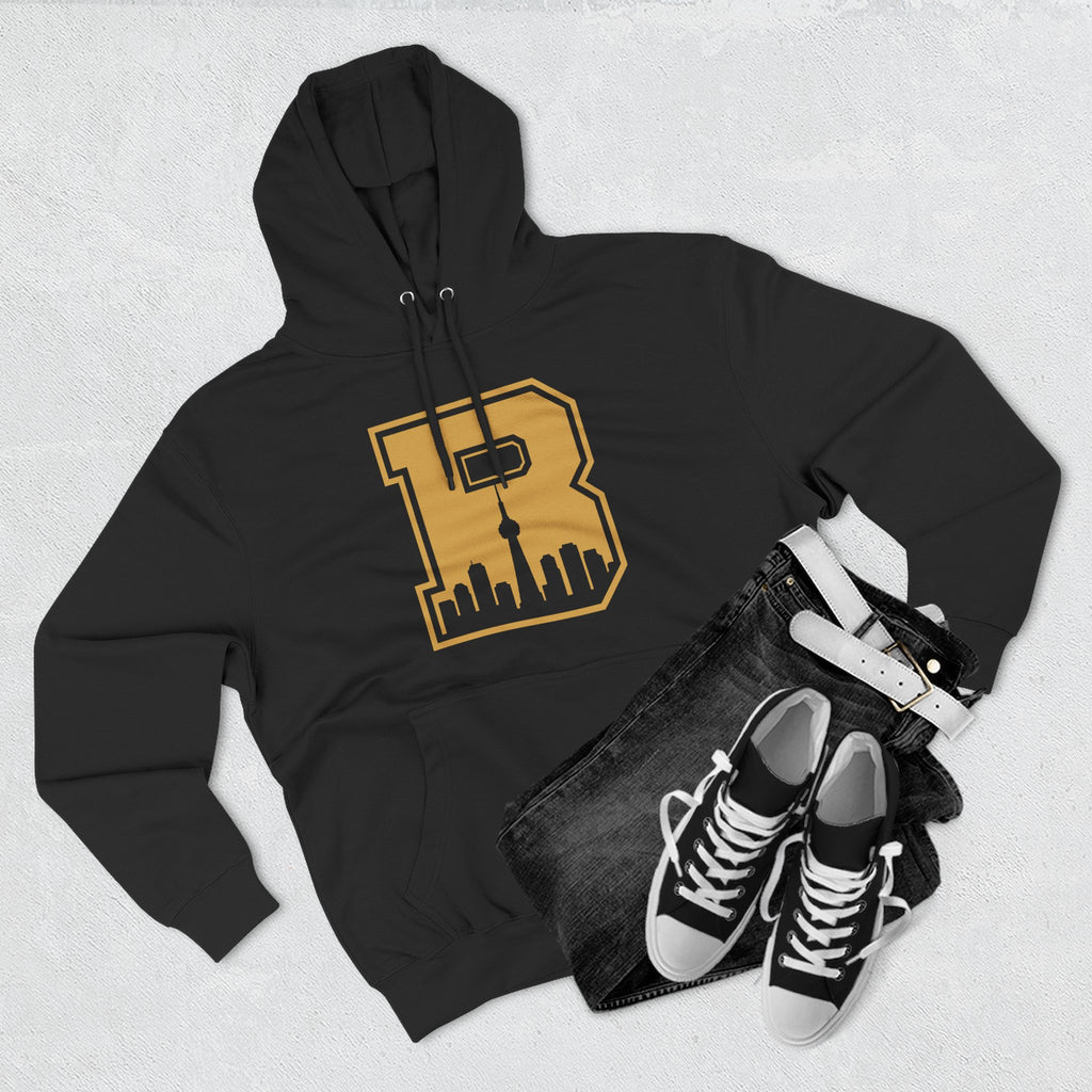Broskiz B Block Hoodie - Black Fleece Pullover Toronto Streetwear