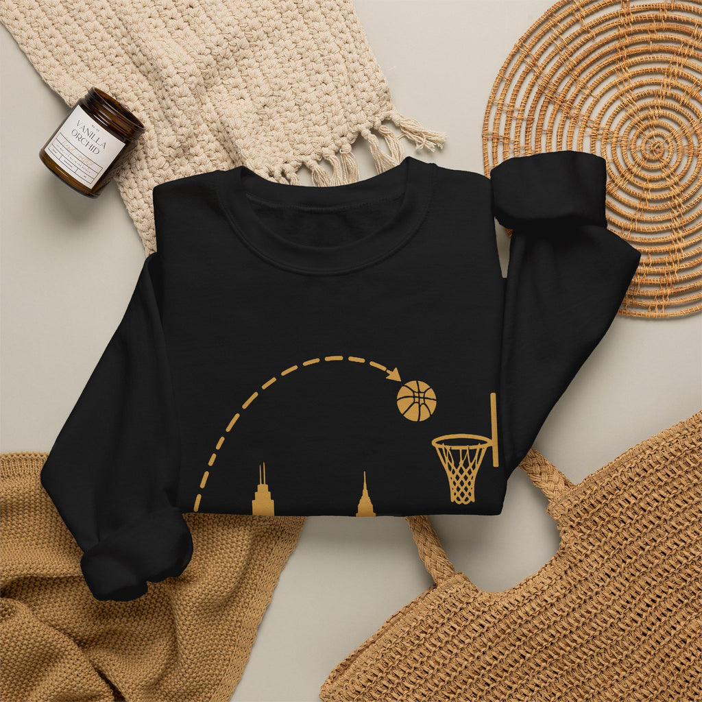 Broskiz Downtown Crewneck - Black Sweatshirt Toronto Streetwear