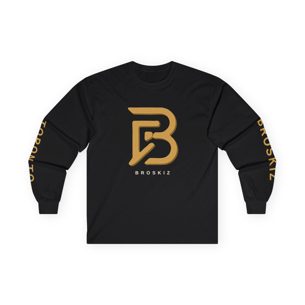 Broskiz Signature B 3D B Long Sleeve Tee - Black Toronto Streetwear