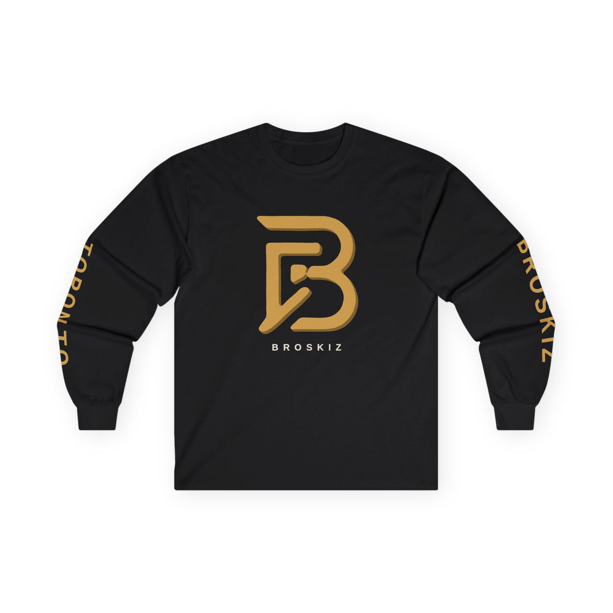 Broskiz Signature B 3D B Long Sleeve Tee - Black Toronto Streetwear