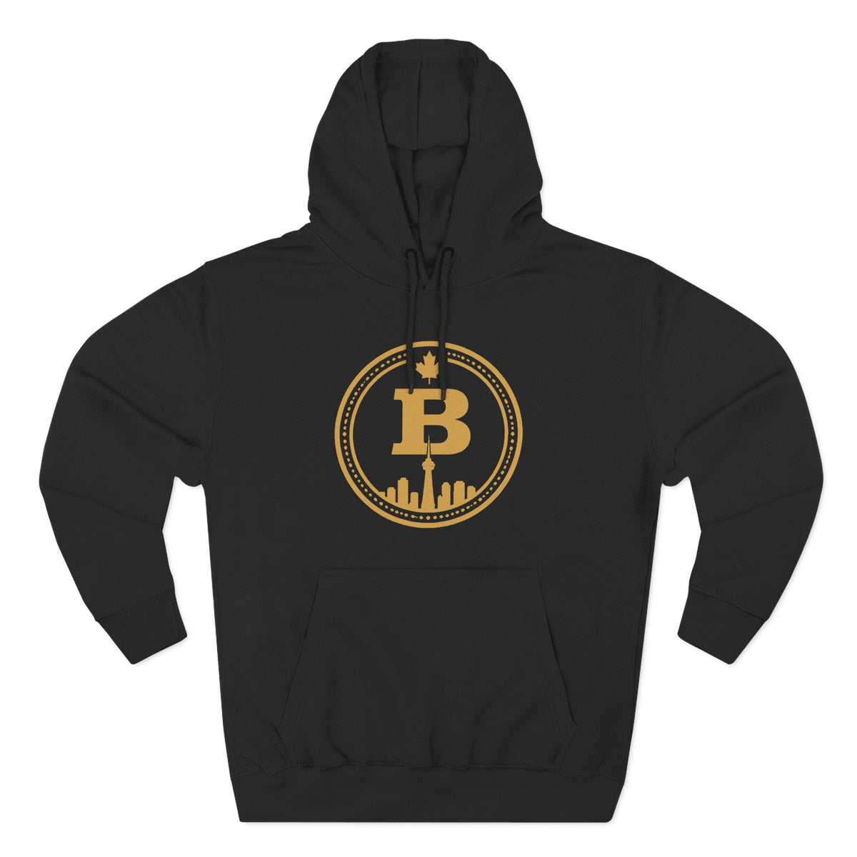 Broskiz B Seal Hoodie - Black Fleece Pullover Toronto Streetwear