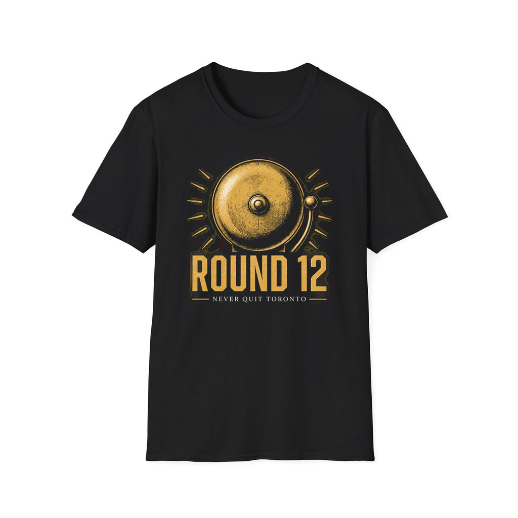 Broskiz Round 12 Never Quit Toronto Boxing Tee - Black Streetwear