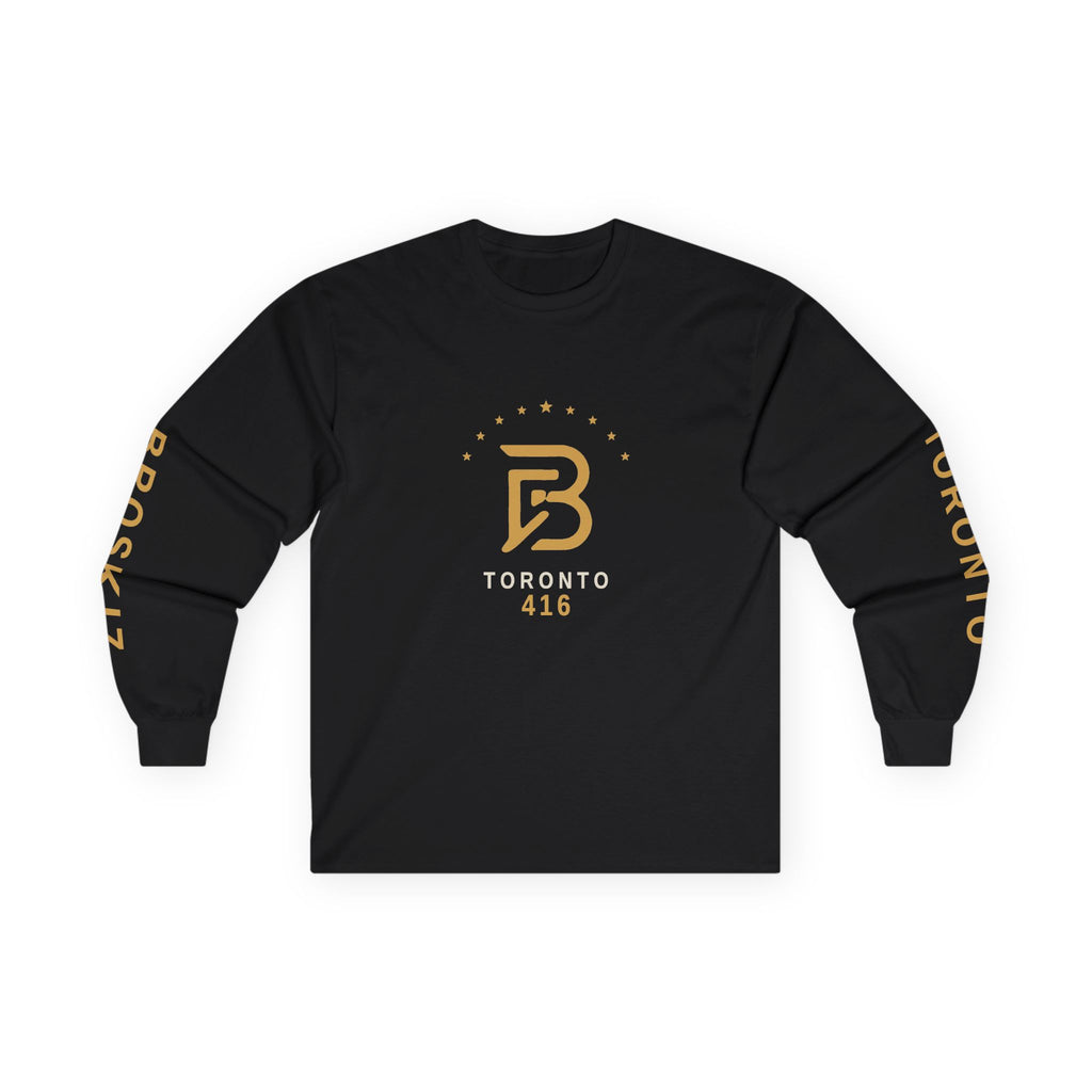 Broskiz Signature B Star Arc B Long Sleeve Tee - Black Toronto Streetwear