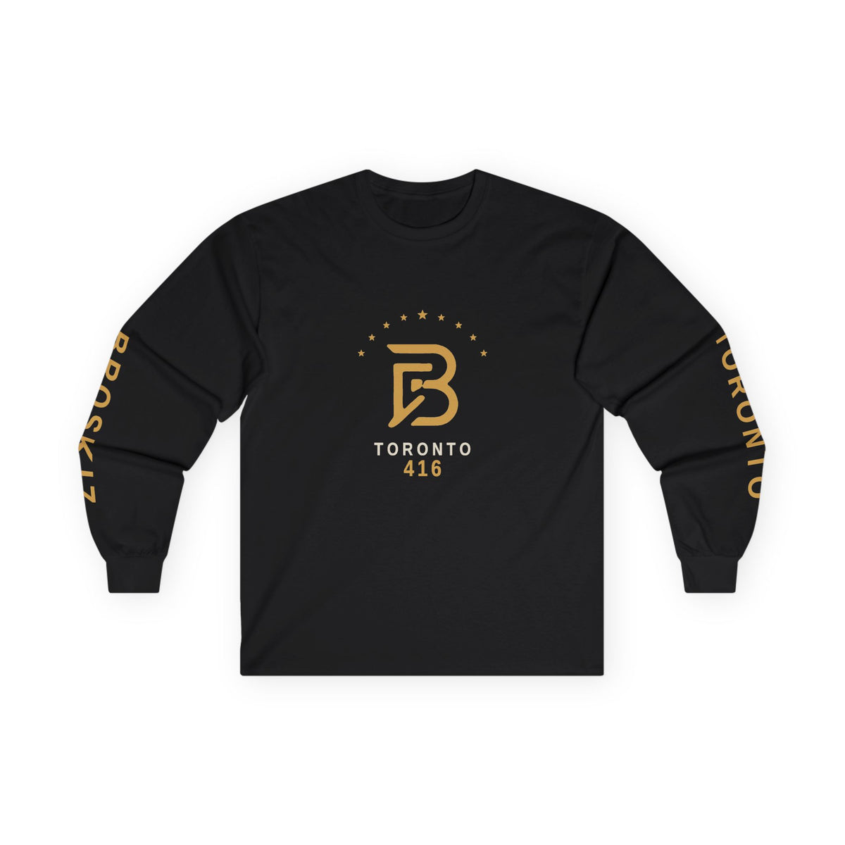 Broskiz Signature B Star Arc B Long Sleeve Tee - Black Toronto Streetwear