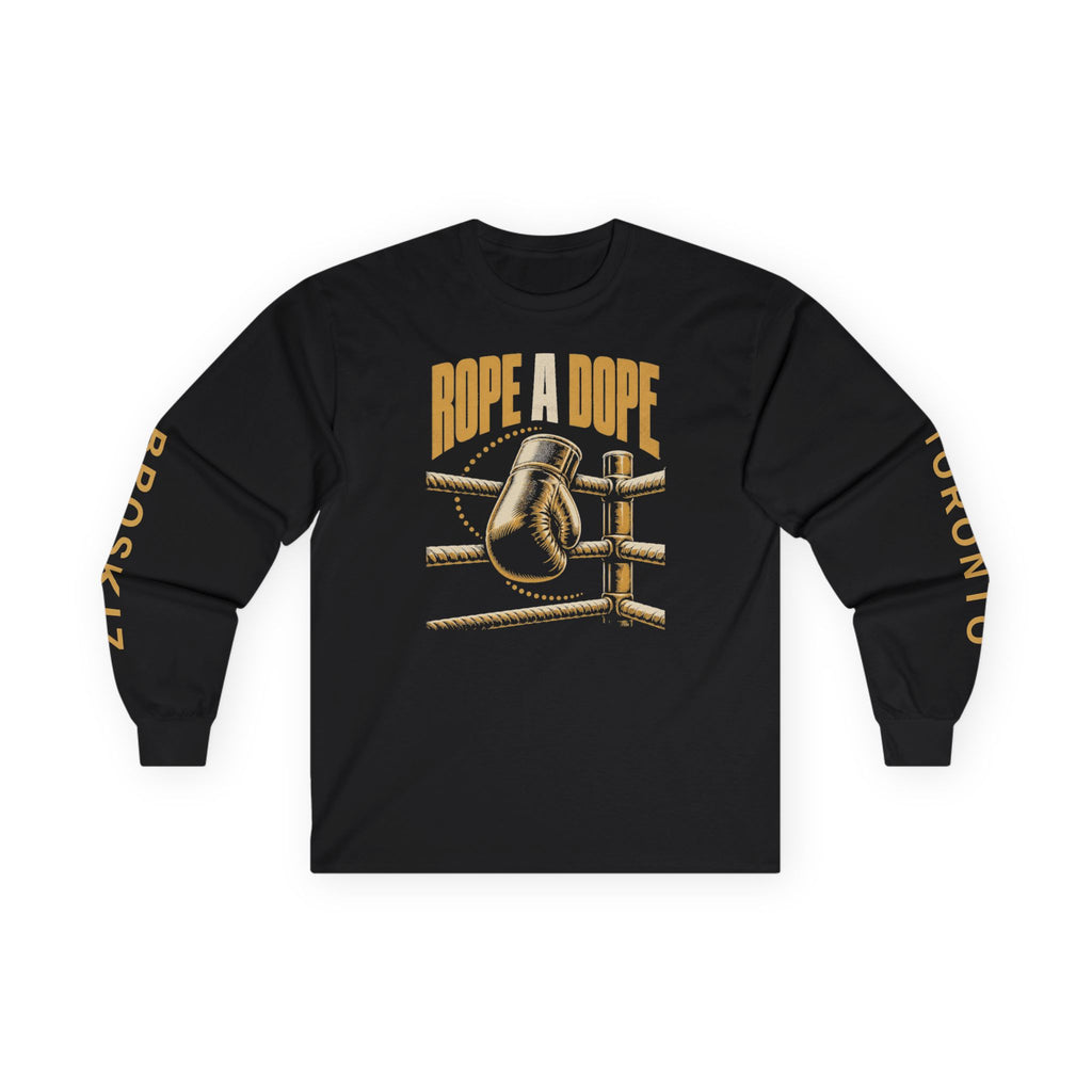 Broskiz Rope a Dope Long Sleeve Tee - Black Toronto Streetwear