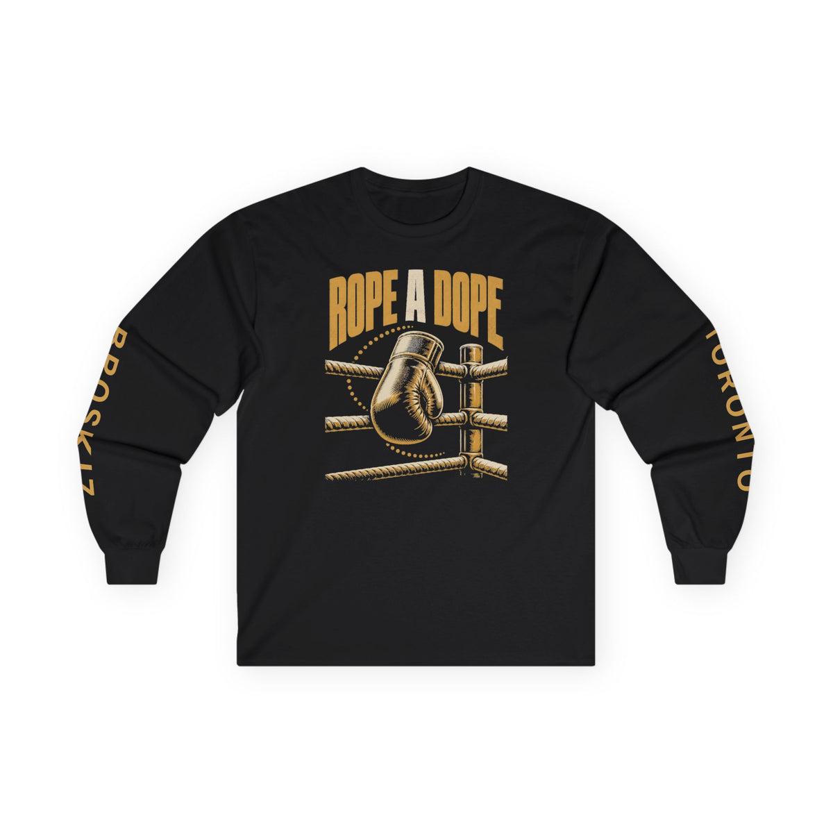 Broskiz Rope a Dope Long Sleeve Tee - Black Toronto Streetwear