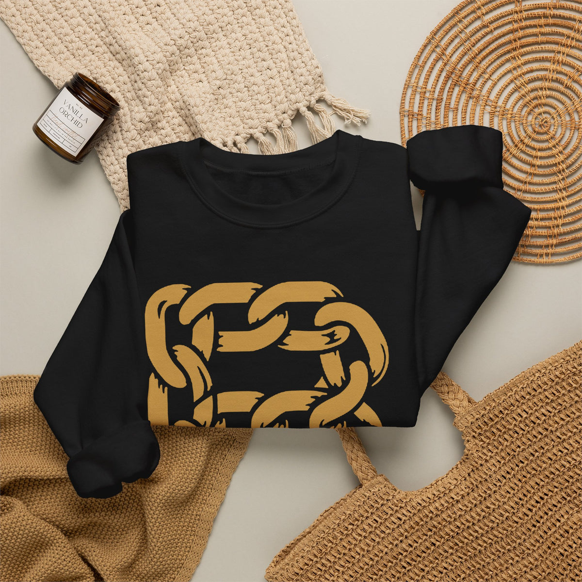 Broskiz B Chain Crewneck - Black Sweatshirt Toronto Streetwear