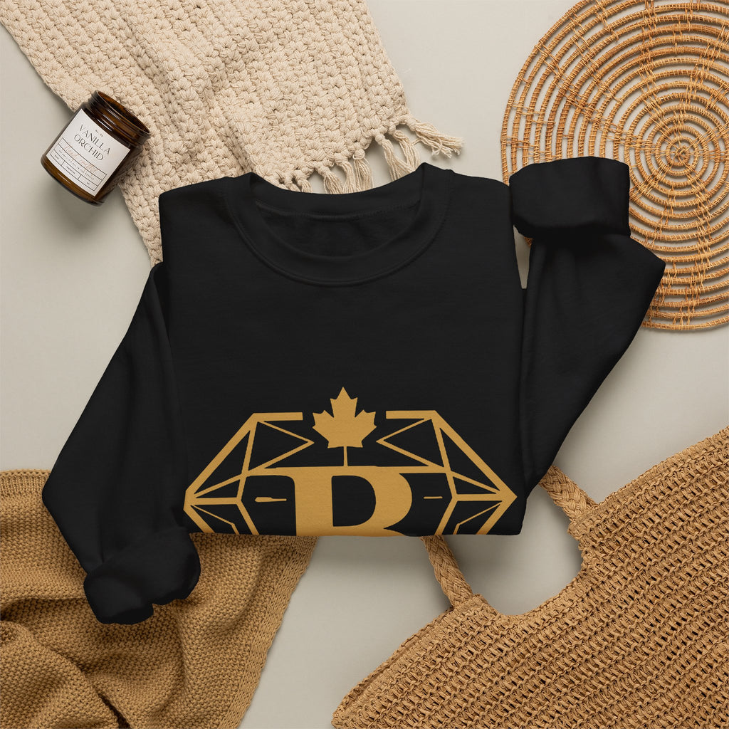 Broskiz B Diamond Crewneck - Black Sweatshirt Toronto Streetwear
