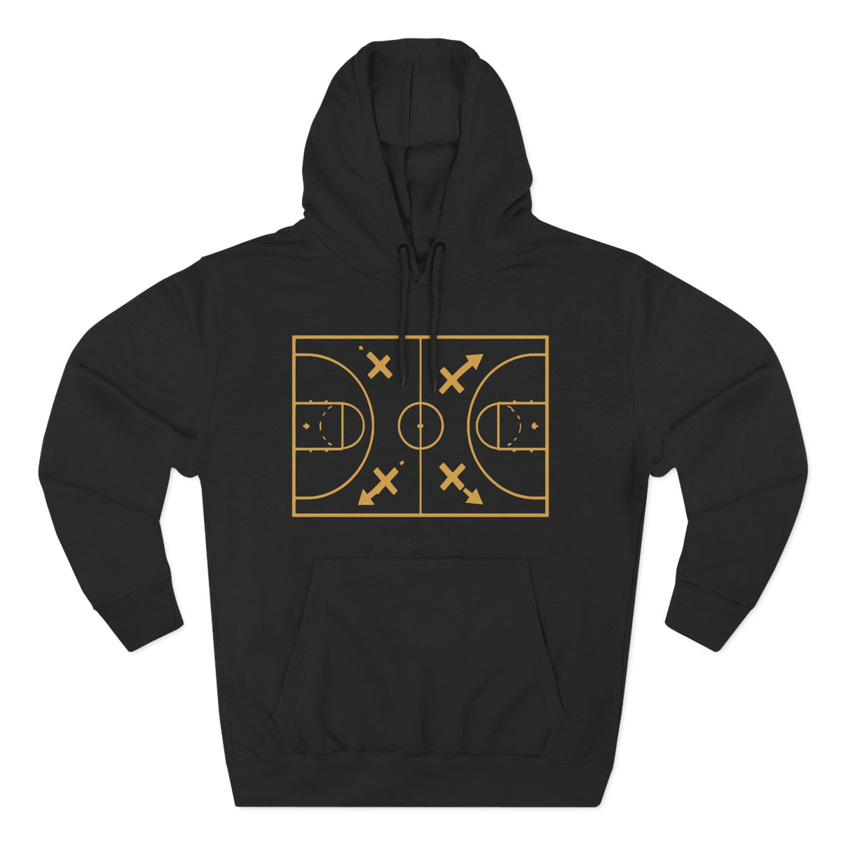 Broskiz Full Court Press Hoodie - Black Fleece Pullover Toronto Streetwear