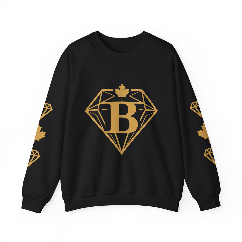 Broskiz B Diamond Crewneck - Black Sweatshirt Toronto Streetwear
