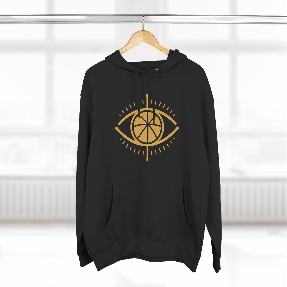 Broskiz Court Vision Hoodie - Black Fleece Pullover Toronto Streetwear