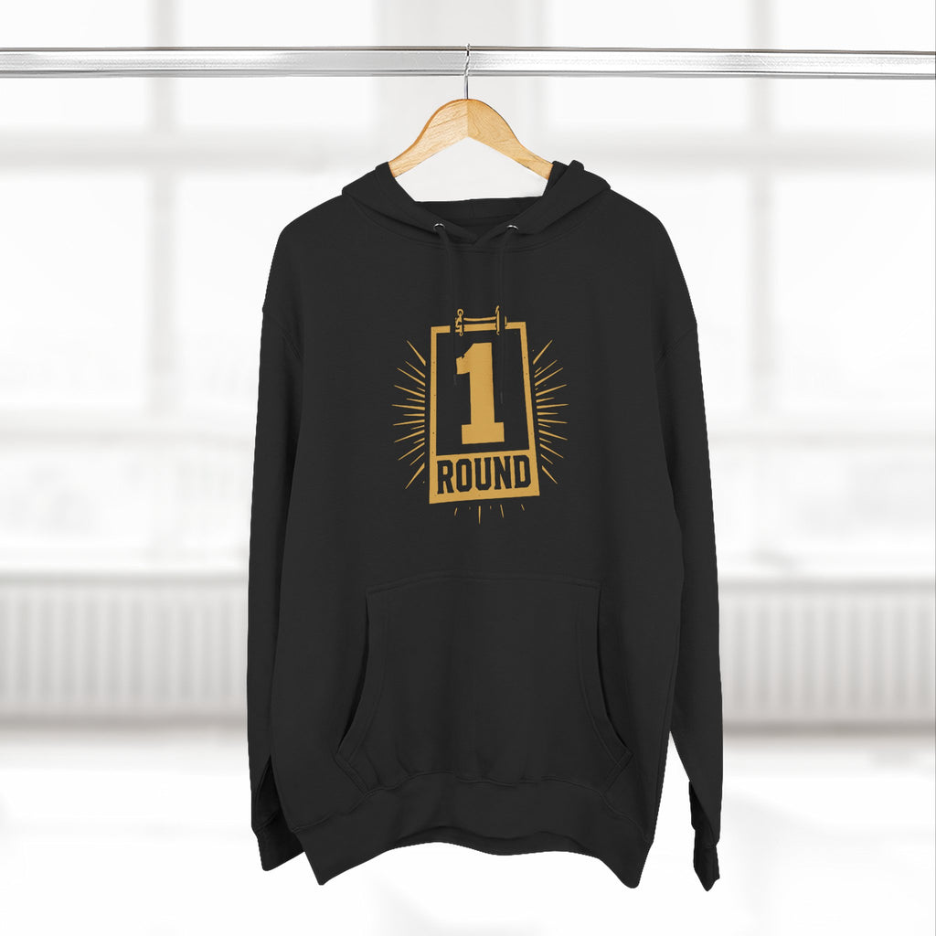 Broskiz Round One Hoodie - Black Fleece Pullover Toronto Streetwear