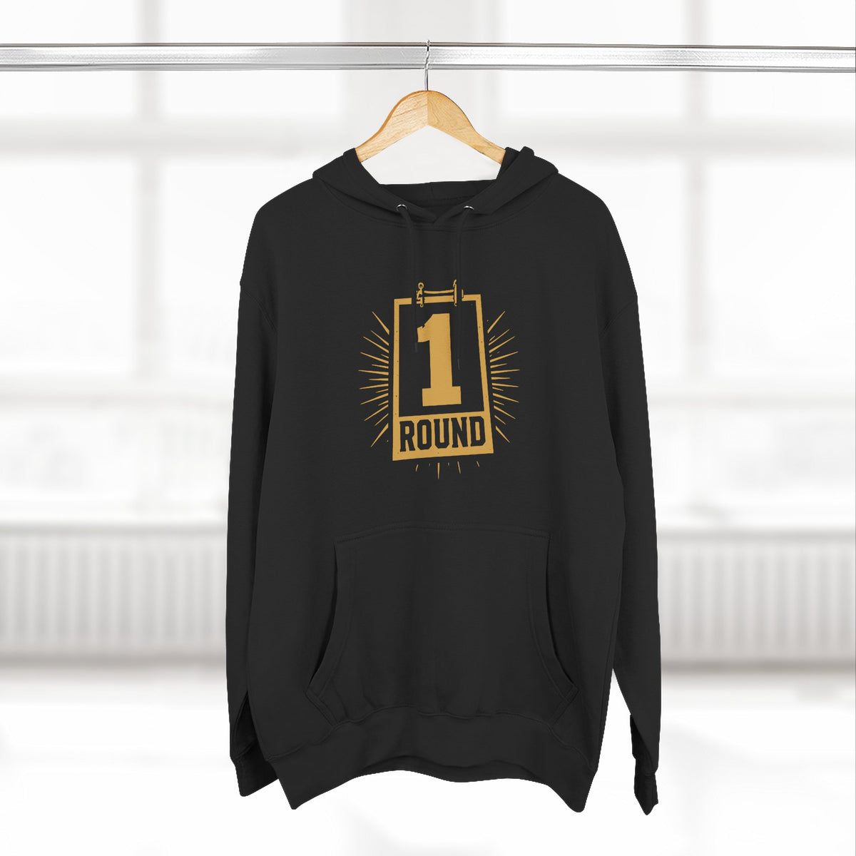 Broskiz Round One Hoodie - Black Fleece Pullover Toronto Streetwear