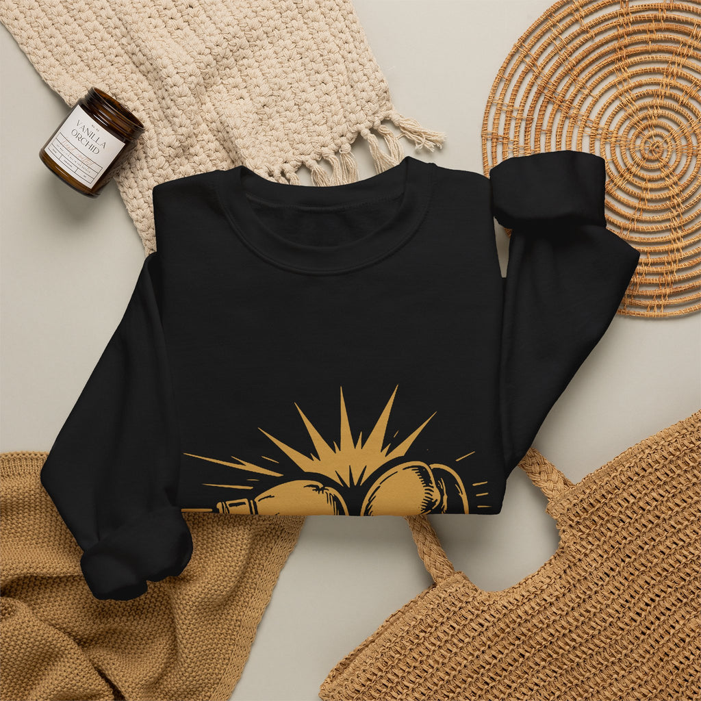 Broskiz Jab Cross Crewneck - Black Sweatshirt Toronto Streetwear