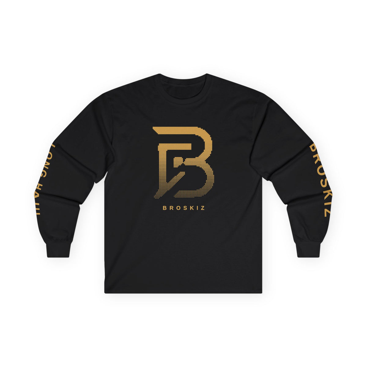 Broskiz Signature B Halftone B Long Sleeve Tee - Black Toronto Streetwear