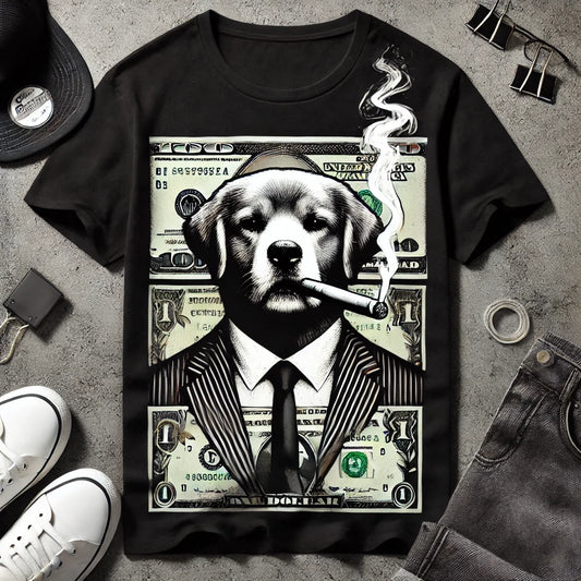 Boss Dog Money Graphic T-Shirt