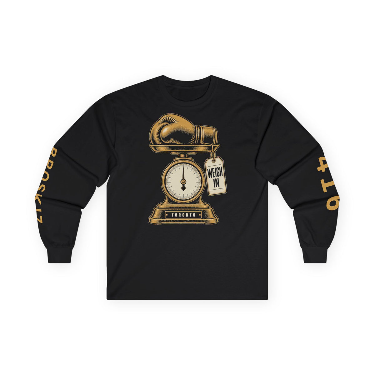 Broskiz Weigh In Long Sleeve Tee - Black Toronto Streetwear