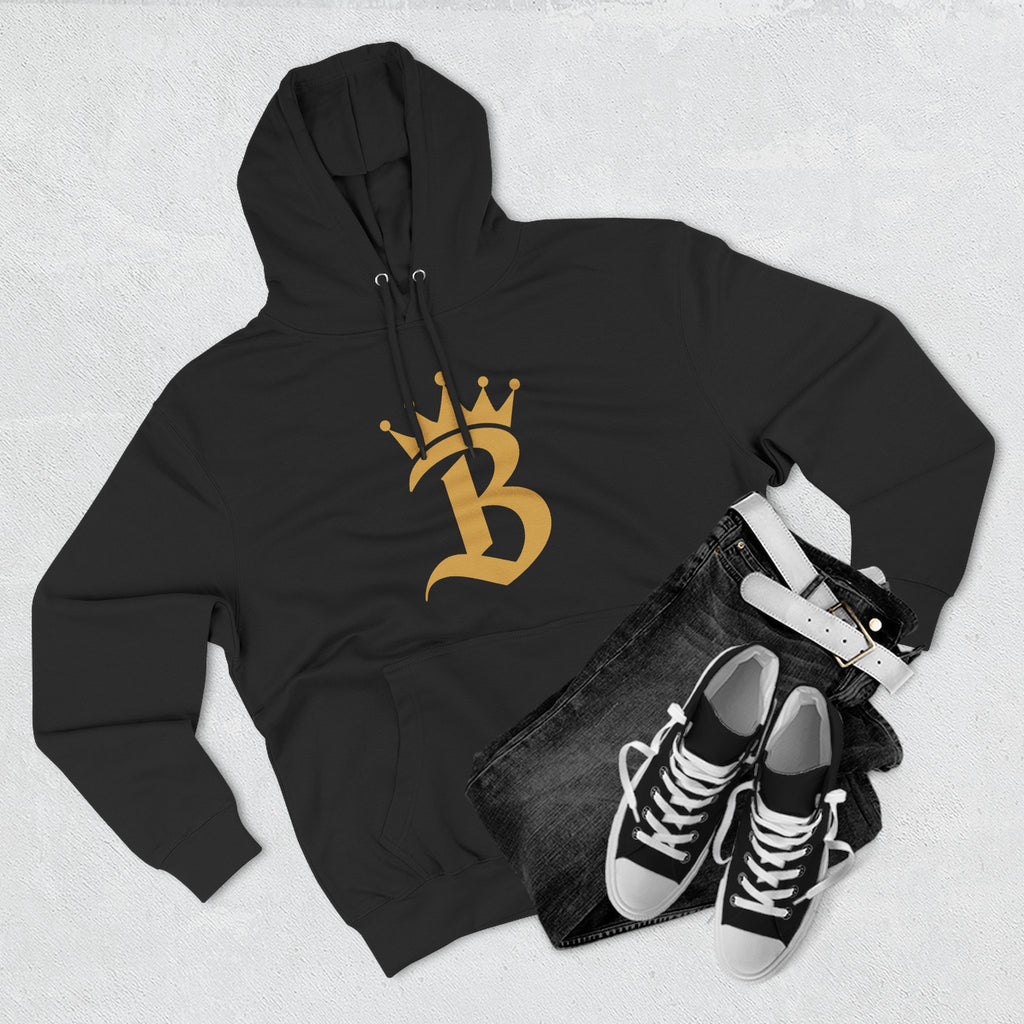 Broskiz B Crown Hoodie - Black Fleece Pullover Toronto Streetwear