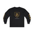 Broskiz Signature B Shield Crest Long Sleeve Tee - Black Toronto Streetwear