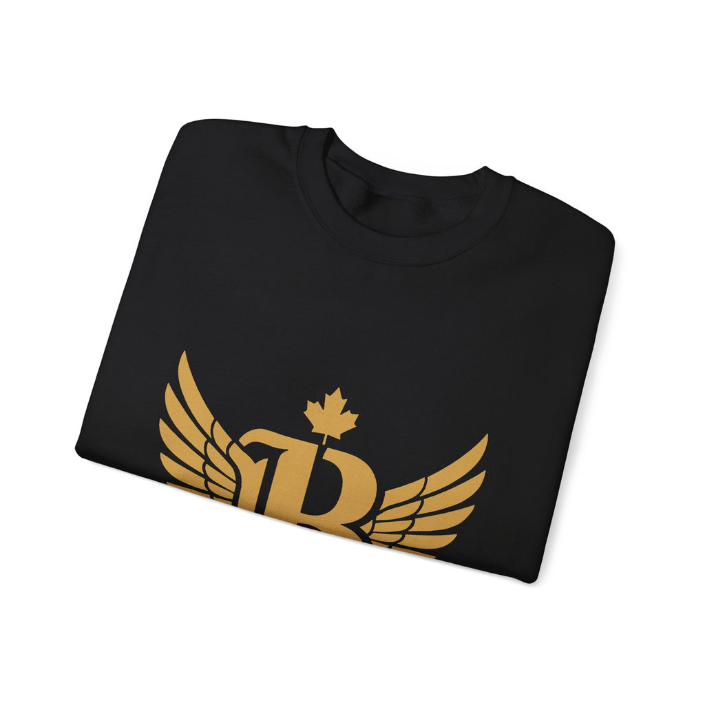 Broskiz B Wings Crewneck - Black Sweatshirt Toronto Streetwear