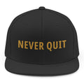 Never Quit Snapback - Black