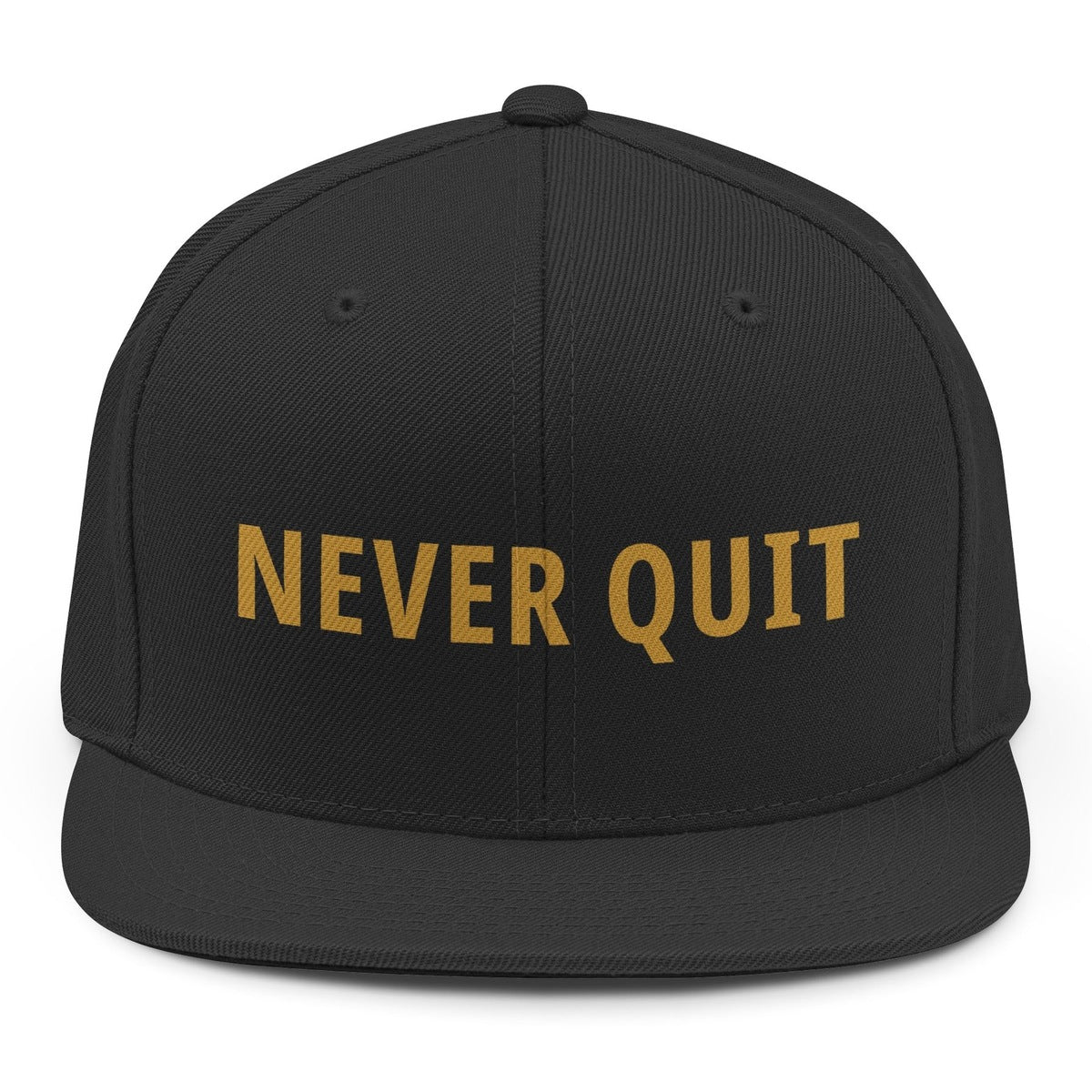 Never Quit Snapback - Black