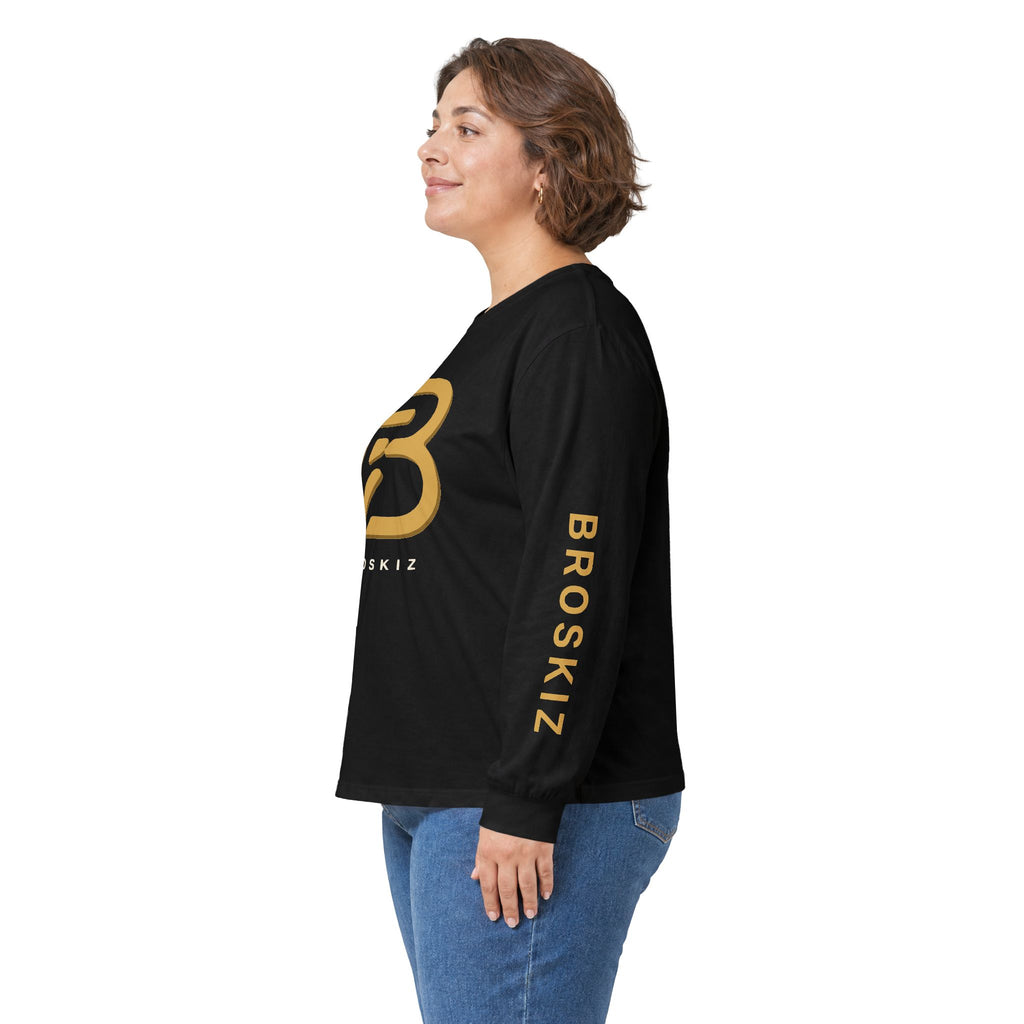 Broskiz Signature B 3D B Long Sleeve Tee - Black Toronto Streetwear