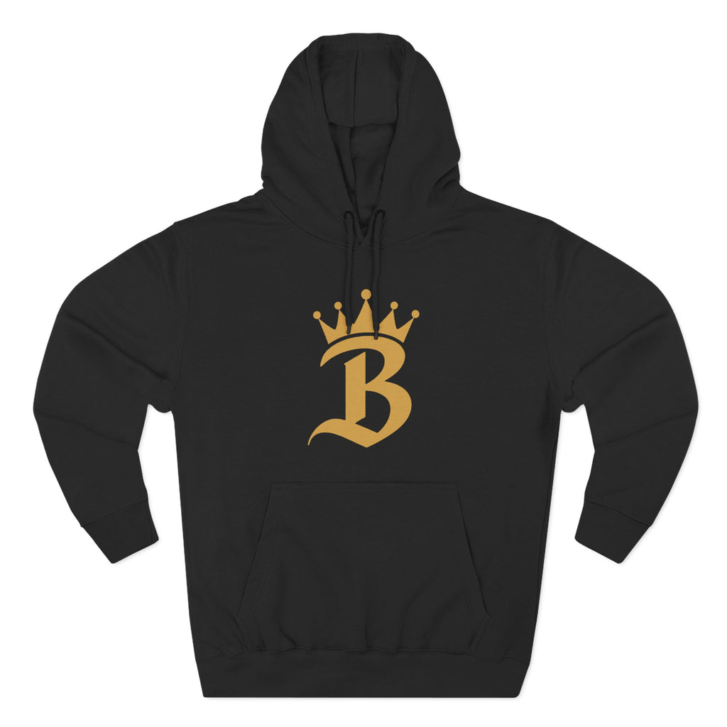 Broskiz B Crown Hoodie - Black Fleece Pullover Toronto Streetwear
