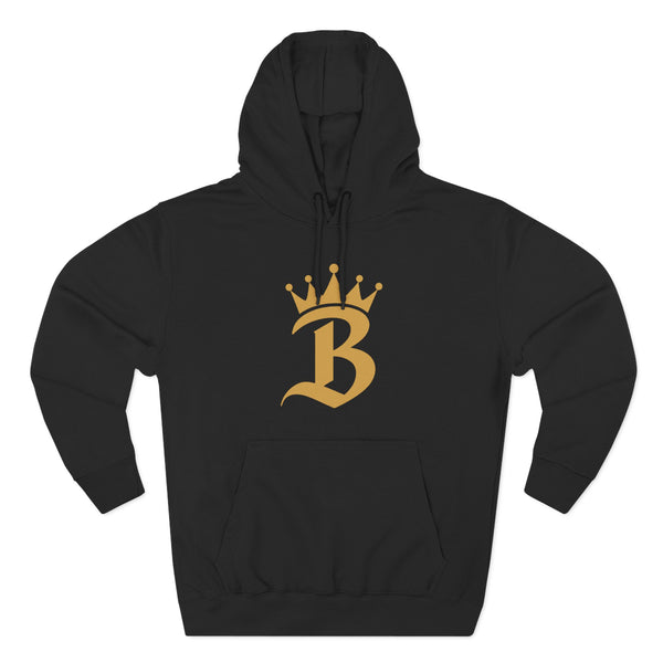 Broskiz B Crown Hoodie - Black Fleece Pullover Toronto Streetwear