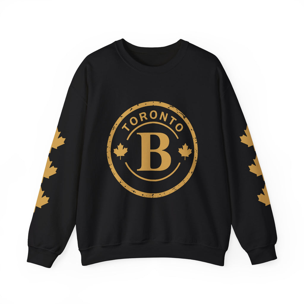 Broskiz B Stamp Crewneck - Black Sweatshirt Toronto Streetwear