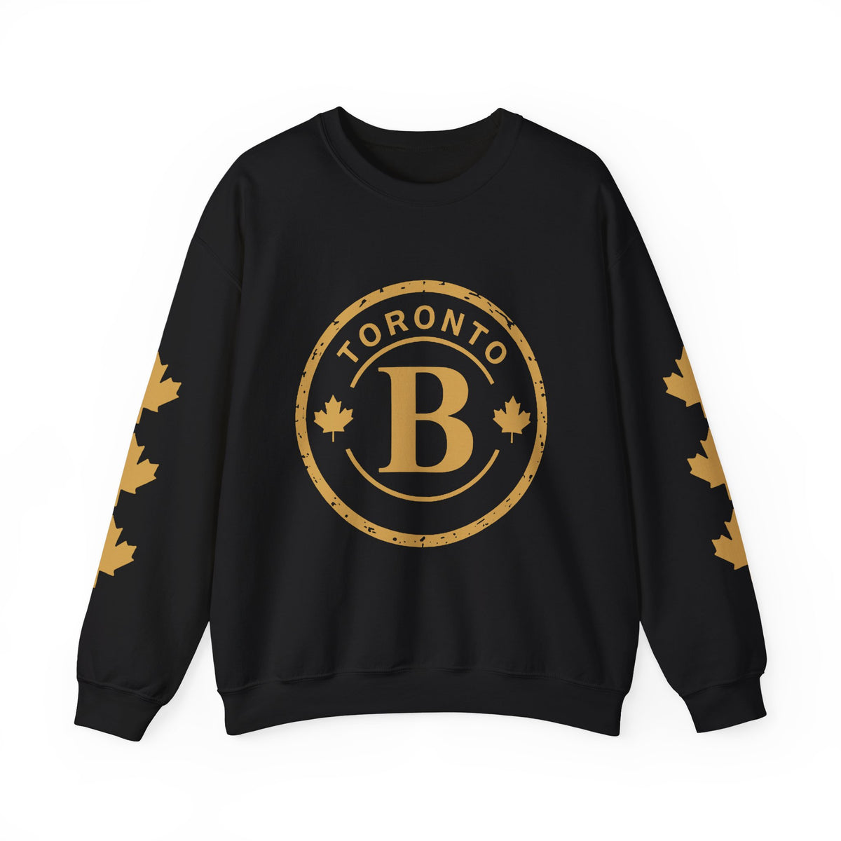Broskiz B Stamp Crewneck - Black Sweatshirt Toronto Streetwear